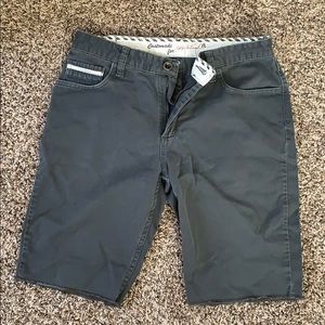 Gray vans off the wall shorts